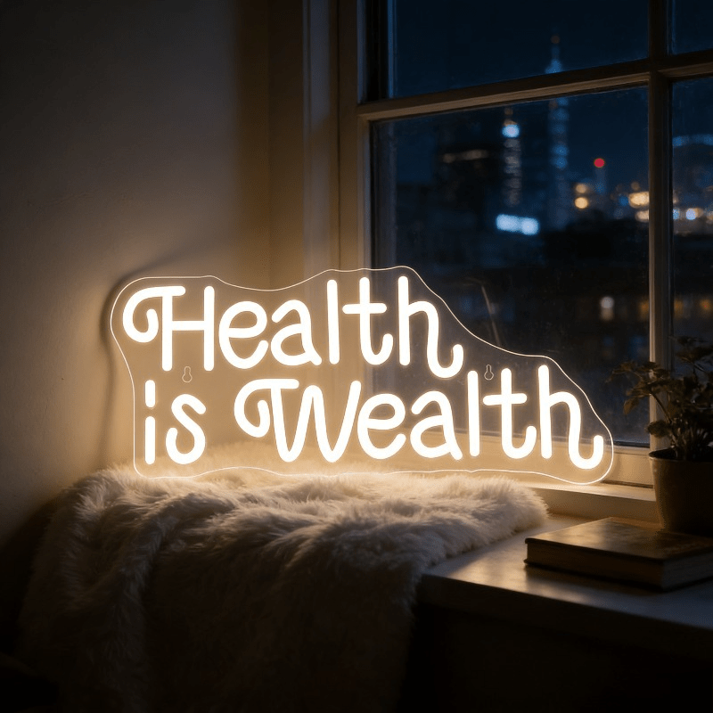 Insegna al Neon LED 'La Salute - Health Wellness And Lifestyle recensione e prezzo