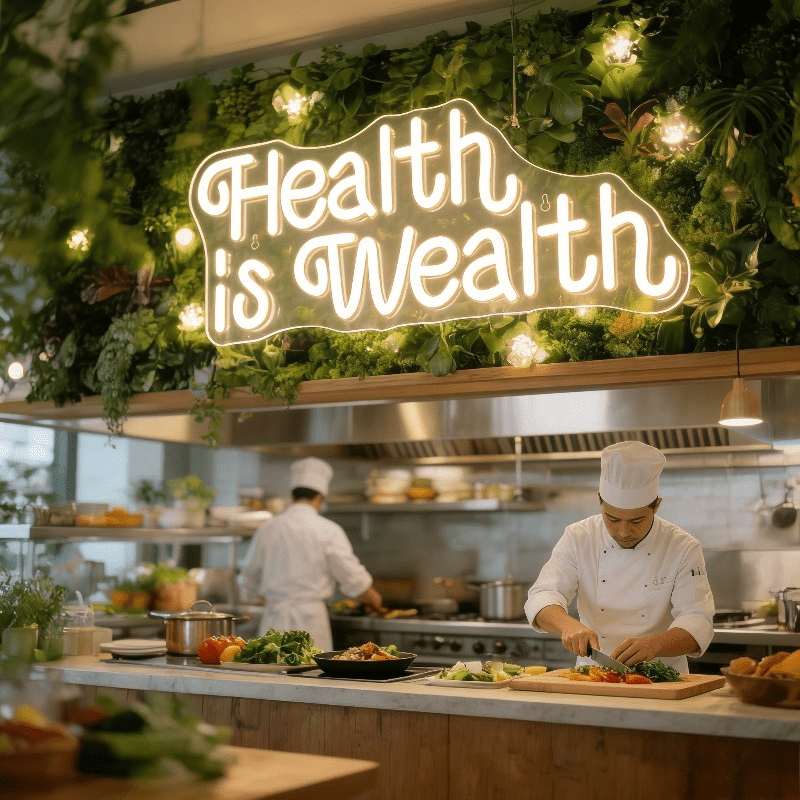 Insegna al Neon LED 'La Salute - Health Wellness And Lifestyle recensione e prezzo